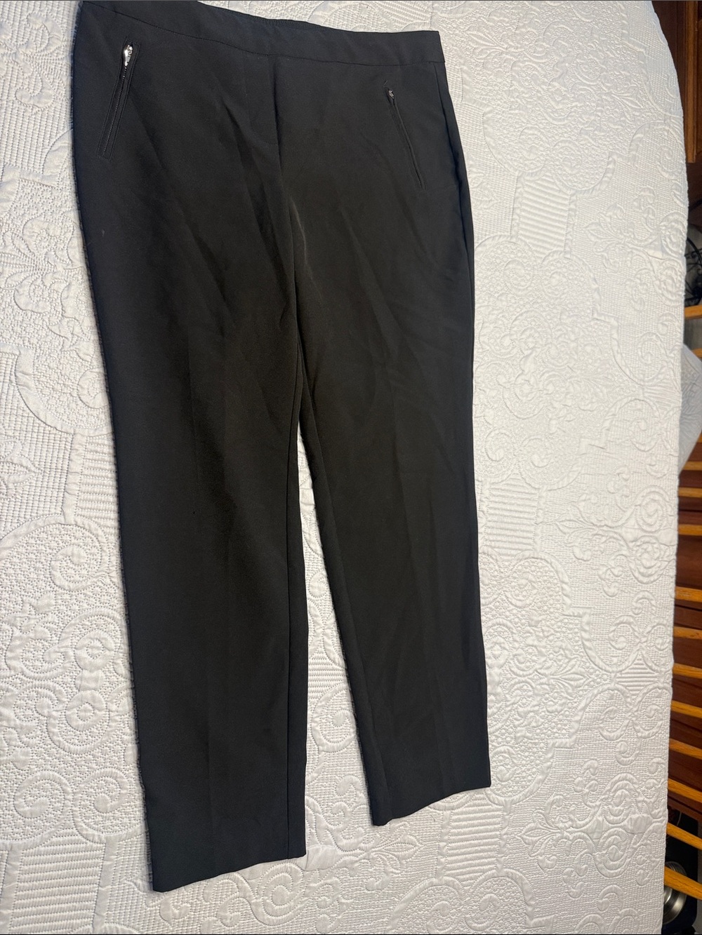 Premise Women's Black Straight-Leg Stretch Trousers